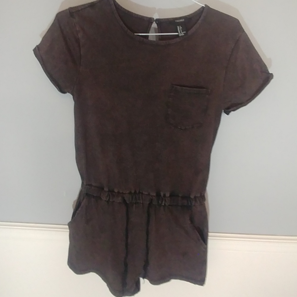 Black Romper with pockets